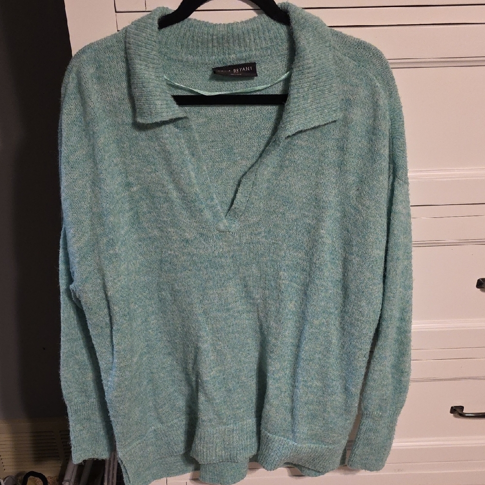 Lane Bryant Teal Knit Top